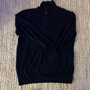 J. Crew Men's Navy Zip-Up Sweater by